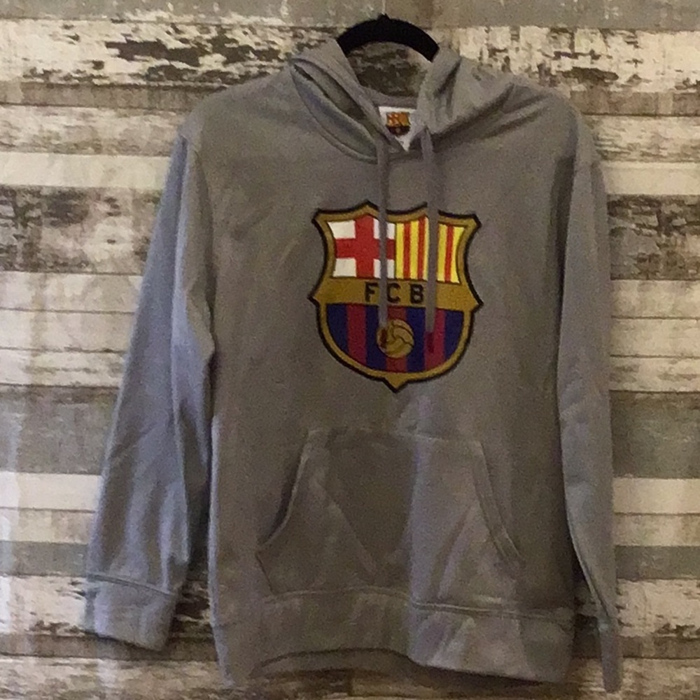 Men’s FC Barcelona Hoodie Sz Sm NWOT